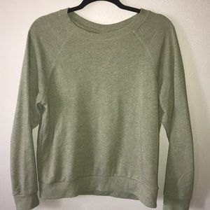 Green crew neck sweatshirt
